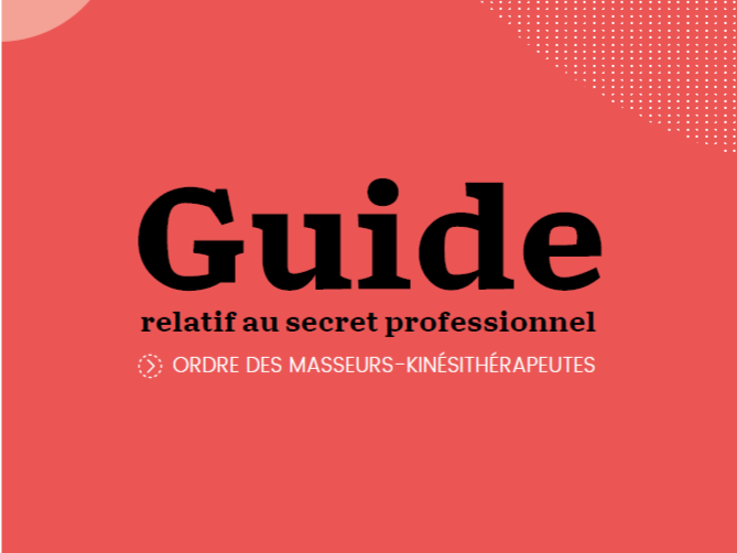 L’Ordre des masseurs-kinésithérapeutes a transmis un nouveau guide sur les violences au sein du couple, document d’aide au signalement pour les professionnels de santé.