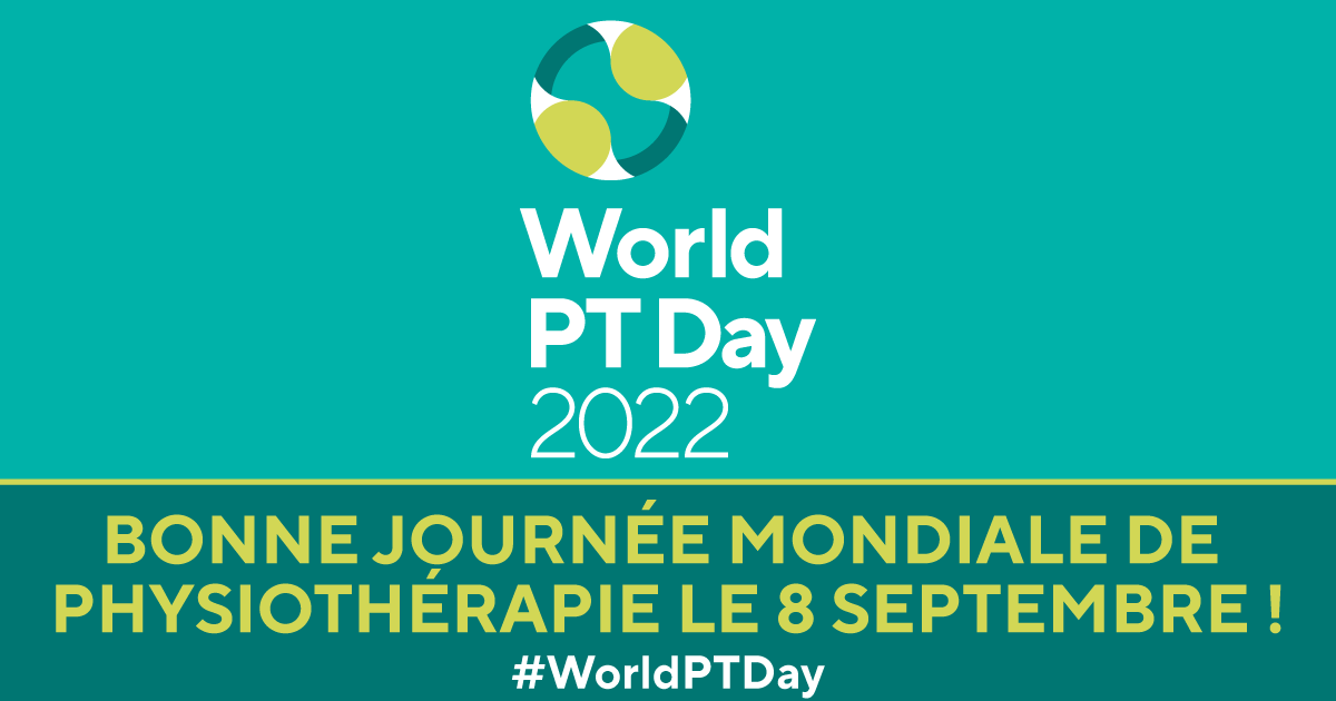 Bannière Journée mondiale de la physiothérapie 2022