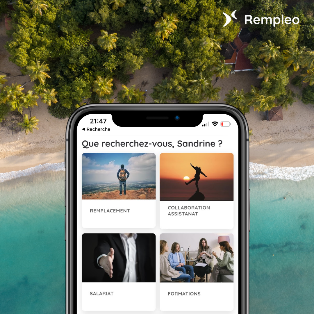 Rempleo, l'application mobile du recrutement kiné