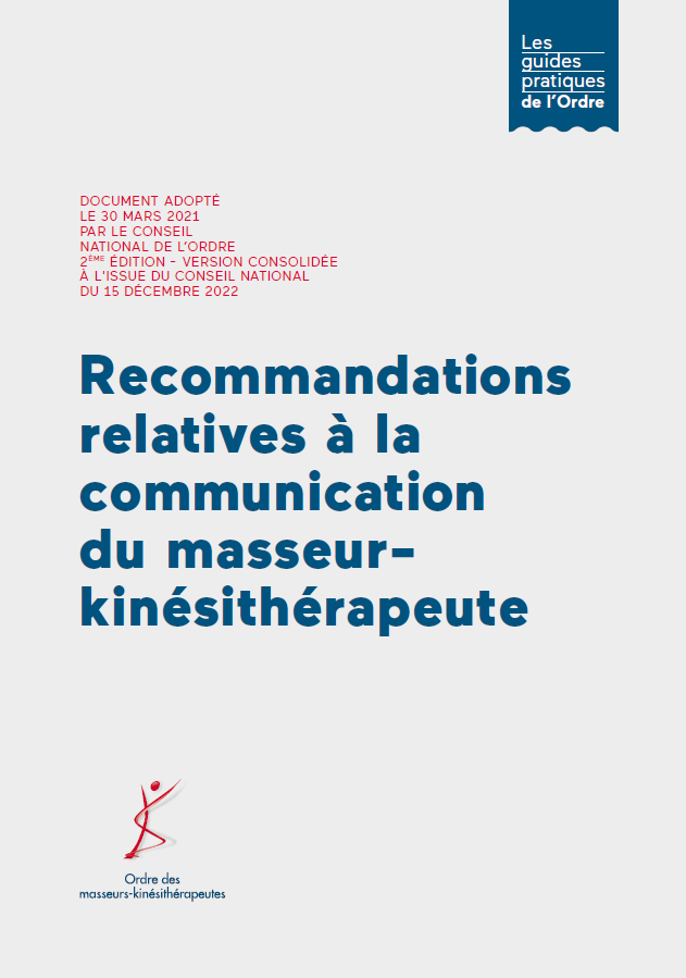 Guide des recommandations relatives à la communication du masseur-kinésithérapeute